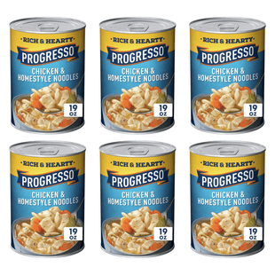 Progresso Rich & Hearty Chicken Homestyle Noodles Soup 19oz (6 Pack) - Food Beverages > Prepared Ready Meals Soups