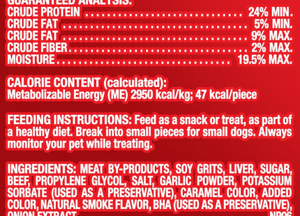 Pup-Peroni Treats Lean Beef Flavor Chewy Dog Snacks 5.6oz (14 Pack) - Pet Supplies > Chews &