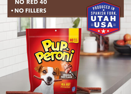 Pup-Peroni Treats Lean Beef Flavor Chewy Dog Snacks 5.6oz (12 Pack) - Pet Supplies > Chews &