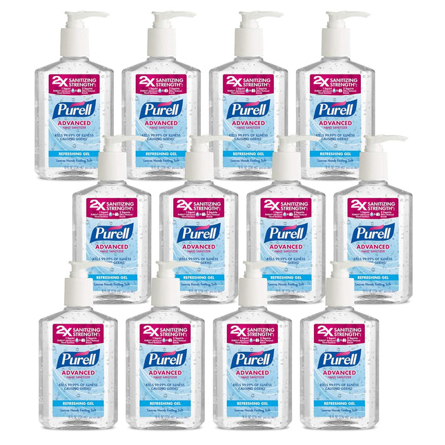 Purell Advanced Hand Sanitizer Refreshing Gel Vitamin E 8oz (12 Pack) - Personal Care > Bath & Body Sanitizers