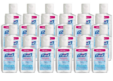 Purell Advanced Instant Hand Sanitizer Refreshing Gel Flip Cap 2oz (24 Pack) - Personal Care > Bath & Body Sanitizers