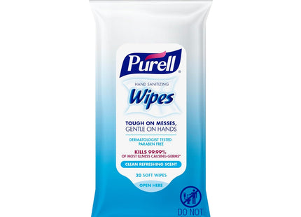 Purell Hand Sanitizing Wipes Alcohol Free Fresh Scent Trial Size 20ct (6 Pack) - Household Supplies > Cleaning & Pads