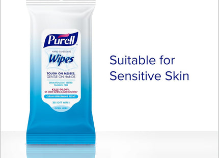 Purell Hand Sanitizing Wipes Alcohol Free Fresh Scent Trial Size 20ct (12 Pack) - Household Supplies > Cleaning & Pads