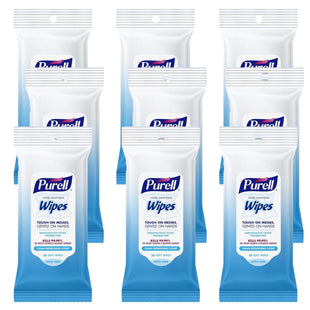 Purell Hand Sanitizing Wipes Alcohol Free Fresh Scent Trial Size 20ct (12 Pack) - Household Supplies > Cleaning & Pads