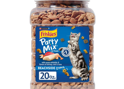 Purina Friskies Facilities Cat Treats Party Mix Crunch Snacks 20oz (6 Pack) - Pet Supplies >