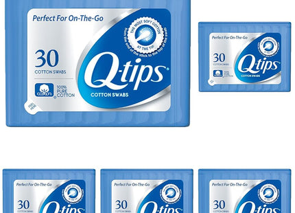 Q-Tips Flexible Cotton Swabs First Aid and Beauty Travel Size 30ct (12 Pack) - Personal Care > Makeup