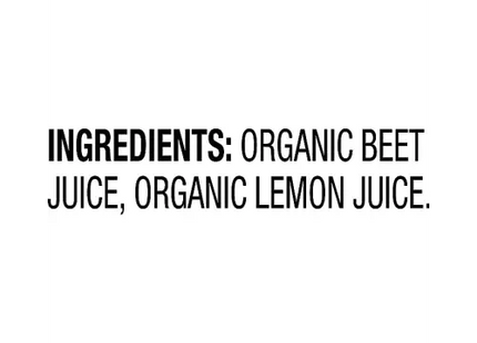 ingredients organic organic juice