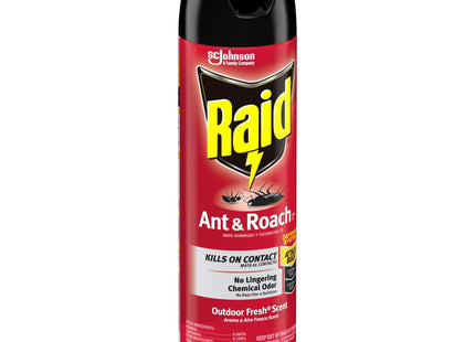 Raid Ant & Roach Killer Defense System Outdoor Fresh Scent 17.5oz (2 Pack) - Household Supplies > Insect Grub Control