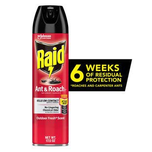 Raid Ant & Roach Killer Defense System Outdoor Fresh Scent 17.5oz (5 Pack) - Household Supplies > Insect Grub Control