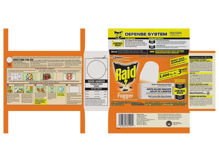 Raid Concentrated Deep Reach Pest Killer & Roach Fogger Aero 3 x 1.5oz (4 Pack) - Household Supplies > Insect Grub