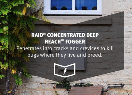 Raid Concentrated Deep Reach Pest Killer & Roach Fogger Aero 3 x 1.5oz - Household Supplies > Insect Grub Control