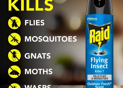 Raid Flying Insect Killer Formula Outdoor Fresh Scent Aerosol 15 oz - Household Supplies > & Grub Control Repellent