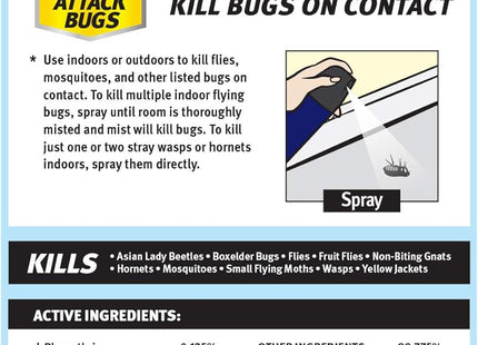 Raid Flying Insect Killer Formula Outdoor Fresh Scent Aerosol 15 oz (3 Pack) - Household Supplies > & Grub Control