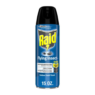 Raid Flying Insect Killer Formula Outdoor Fresh Scent Aerosol 15 oz - Household Supplies > & Grub Control Repellent