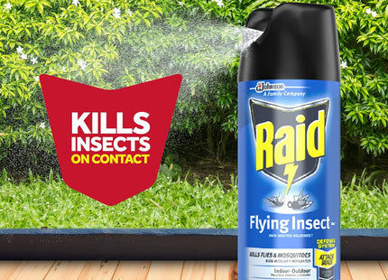 Raid Flying Insect Killer Formula Outdoor Fresh Scent Aerosol 15 oz (4 Pack) - Household Supplies > & Grub Control