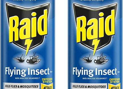 Raid Flying Insect Killer Formula Outdoor Fresh Scent Aerosol 15 oz (2 Pack) - Household Supplies > & Grub Control