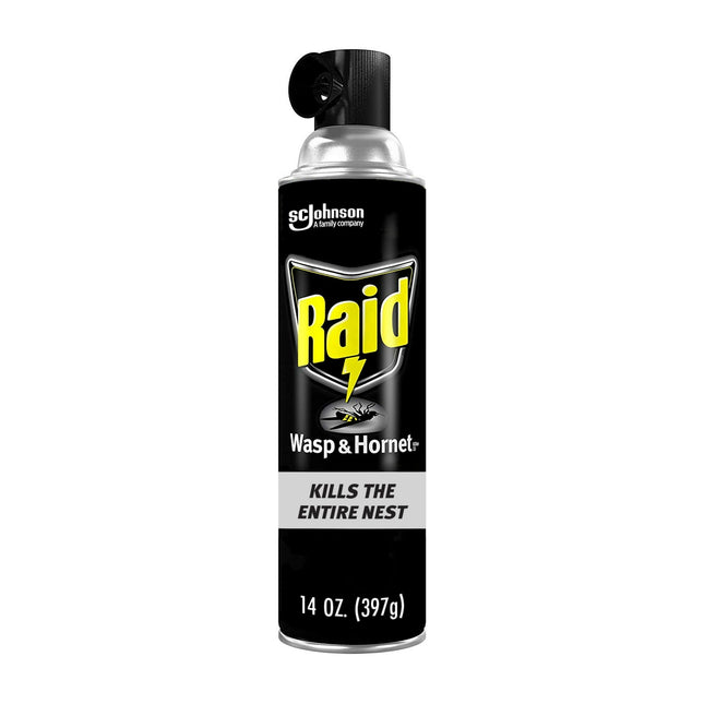 Raid Wasp and Hornet Killer Spray Defense System Insect Repellent 14oz (12 Pack) - Household Supplies > & Grub Control