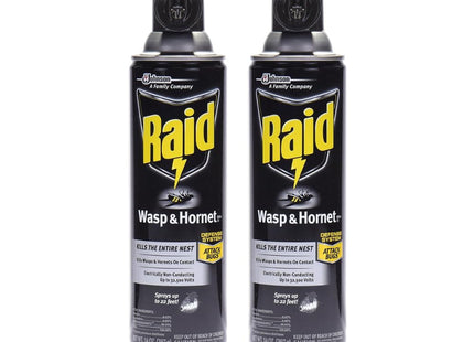 Raid Wasp and Hornet Killer Spray Defense System Insect Repellent 14oz (2 Pack) - Household Supplies > & Grub Control