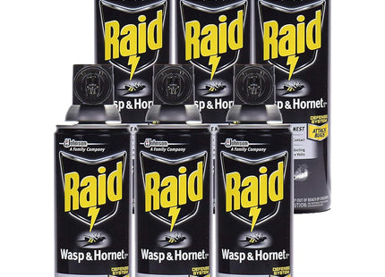 Raid Wasp and Hornet Killer Spray Defense System Insect Repellent 14oz (6 Pack) - Household Supplies > & Grub Control