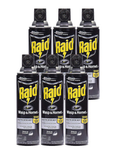 Raid Wasp and Hornet Killer Spray Defense System Insect Repellent 14oz (6 Pack) - Household Supplies > & Grub Control