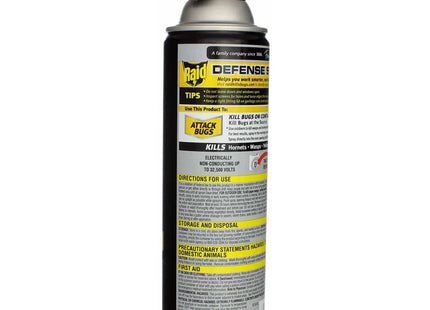 Raid Wasp and Hornet Killer Spray Defense System Insect Repellent 14oz - Household Supplies > & Grub Control Sprays