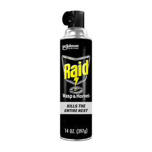 Raid Wasp and Hornet Killer Spray Defense System Insect Repellent 14oz - Household Supplies > & Grub Control Sprays