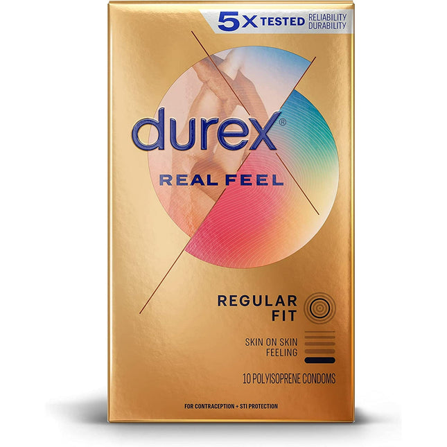 Real Feel Polyisoprene Non Latex Lubricated Ultra Thin Condoms 10ct - Health Care > Sexual Wellness & Contraceptives