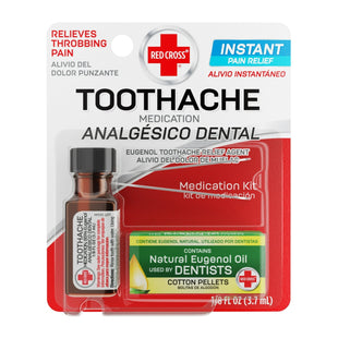 Red Cross Toothache Complete Medication Kit 0.125 Floz Bottle - Personal Care > Oral Teething Pain Relief