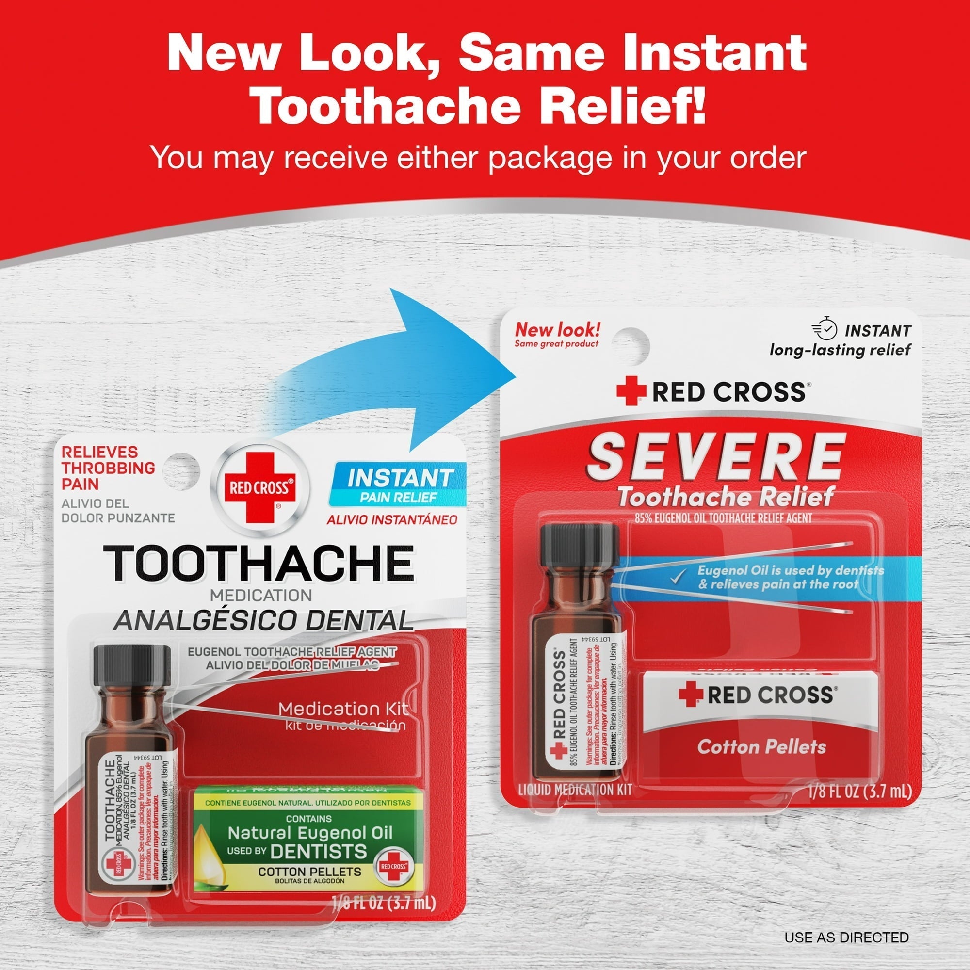 Toothache Red Red Cross Toothache Complete Medication Kit 0.125 Fl Oz – High Mart