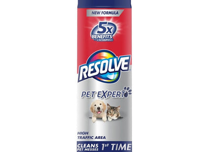 RESOLVE Pet High Traffic Foam Carpet & Upholstery Cleaner Aerosol 22oz (3 Pack) - Supplies > Dog Odor Stain Removal