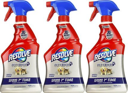 Resolve Pet Oxi Advanced Carpet Spot & Stain Remover Aerosol 22oz (3 Pack) - Supplies > Dog Odor Removal