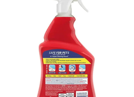 a spray bottle of red cleaner