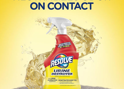 Resolve Urine Destroyer Spray Stain & Odor Remover Carpet Cleaner 32oz - Pet Supplies > Dog Removal