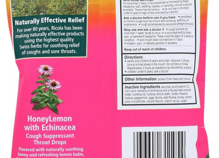 Ricola Honey Lemon with Echinacea Herbal Cough Throat Drops 19ct (4 Pack) - Health Care > Coughing & Sore Throats Cold