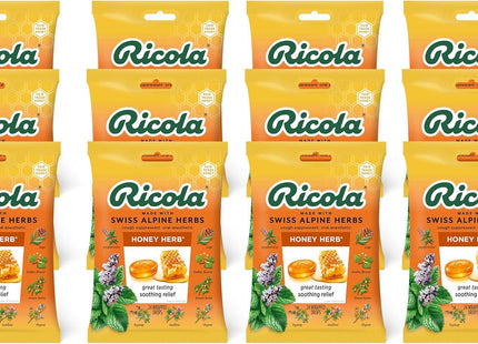 Ricola Honey Herb Herbal Cough Suppressant Throat Drops 24ct Bag (12 Pack) - Health Care > Coughing & Sore Throats Cold