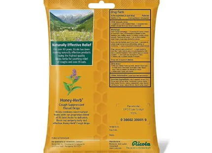 a bag of honey herb powder with a label on it