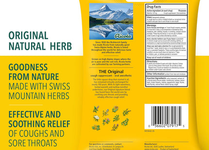 Ricola Origina Natural Swiss Herb Cough Suppressant Throat Drops 21ct (48 Pack) - Health Care > Coughing & Sore Throats