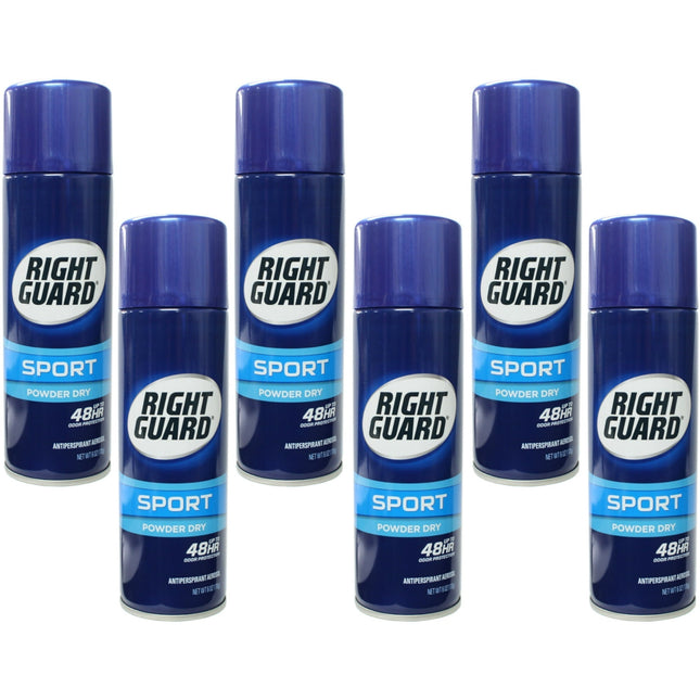 Right Guard Antiperspirant Deodorant Sport Dry Powder 6oz (6 Pack) - Personal Care > Bath & Body Anti-Perspirant