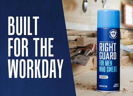 Right Guard Sport Antiperspirant Deodorant Aerosol Spray Unscented 6oz (4 Pack) - Personal Care > Bath & Body