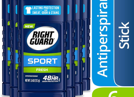 Right Guard Sport Antiperspirant Deodorant Invi Solid Stick Fresh 2.6oz (6 Pack) - Personal Care > Bath & Body