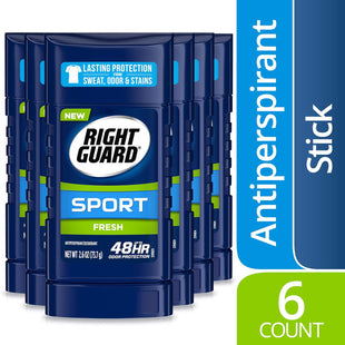 Right Guard Sport Antiperspirant Deodorant Invi Solid Stick Fresh 2.6oz (6 Pack) - Personal Care > Bath & Body