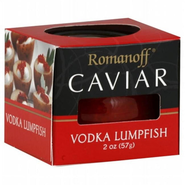 Romanoff Caviar Vodka Red Lumpfish Less Salty Gluten Free 2oz (12 Pack) - Food & Beverages > Pantry Preserved Seafood