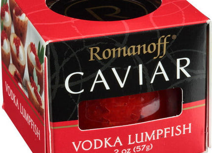 Romanoff Caviar Vodka Red Lumpfish Less Salty Gluten Free 2oz (12 Pack) - Food & Beverages > Pantry Preserved Seafood