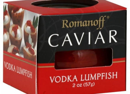 Romanoff Caviar Vodka Red Lumpfish Less Salty Gluten Free 2oz (2 Pack) - Food & Beverages > Pantry Preserved Seafood