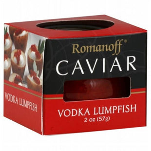 Romanoff Caviar Vodka Red Lumpfish Less Salty Gluten Free 2oz (2 Pack) - Food & Beverages > Pantry Preserved Seafood