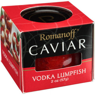 Romanoff Caviar Vodka Red Lumpfish Less Salty Gluten Free 2oz (6 Pack) - Food & Beverages > Pantry Preserved Seafood