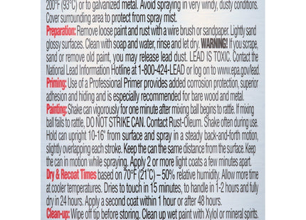 Rust-Oleum Professional High Performance Gloss Spray Paint Black 15oz (2 Pack) - Interior & Exterior