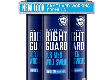 Right Guard Sport Antiperspirant Deodorant Aerosol Spray Powder Dry 6 Oz