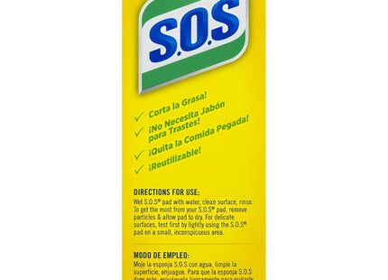 S.O.S Steel Wool Soap Pads Scrubbers Lemon Fresh Scent 10ct (2 Pack) - Household Supplies > Cleaning Sponges & Scouring