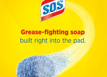 S.O.S Steel Wool Soap Pads Scrubbers Lemon Fresh Scent 10ct (6 Pack) - Household Supplies > Cleaning Sponges & Scouring